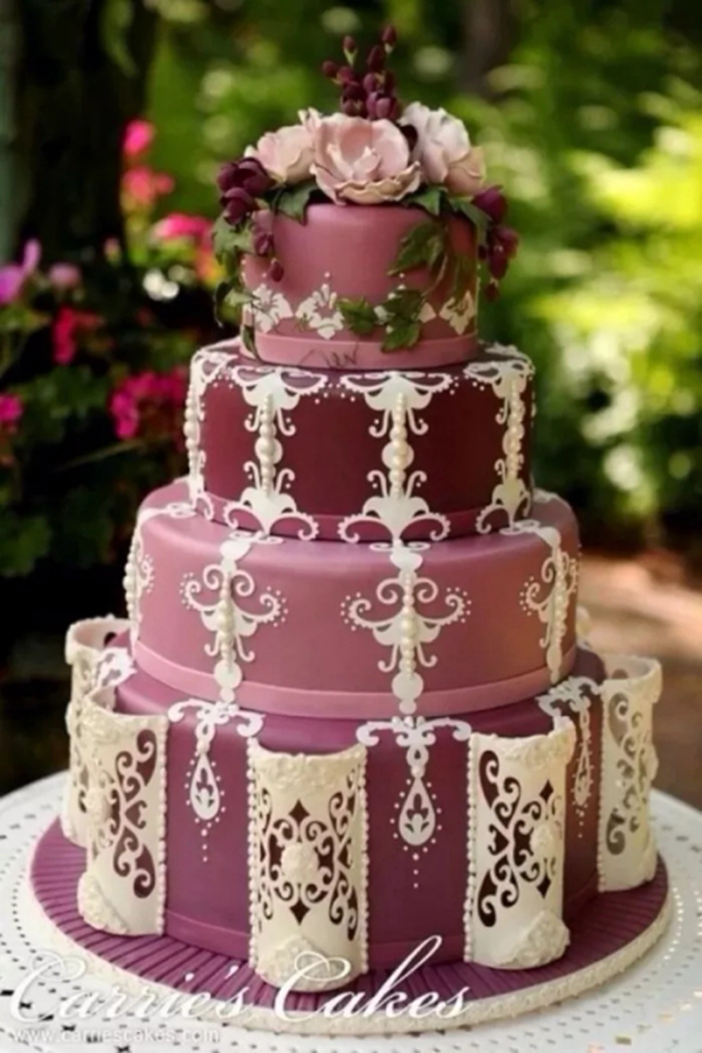 十周年蛋糕图片,结婚纪念日主题蛋糕 - 伤感说说吧